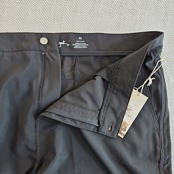 Panama Jack Shorts Men's 40 Black NWT Quick Drying 4 Way Stretch 8" Inseam NEW - Picture 10 of 12